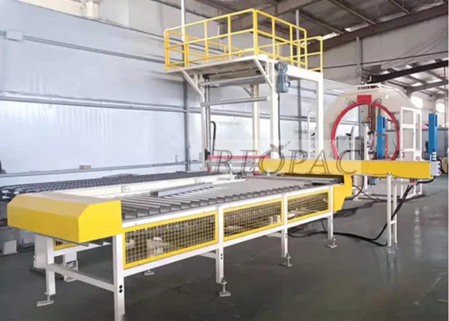 Automatic Orbital Wrapping System Wraps 6 Sides On Material